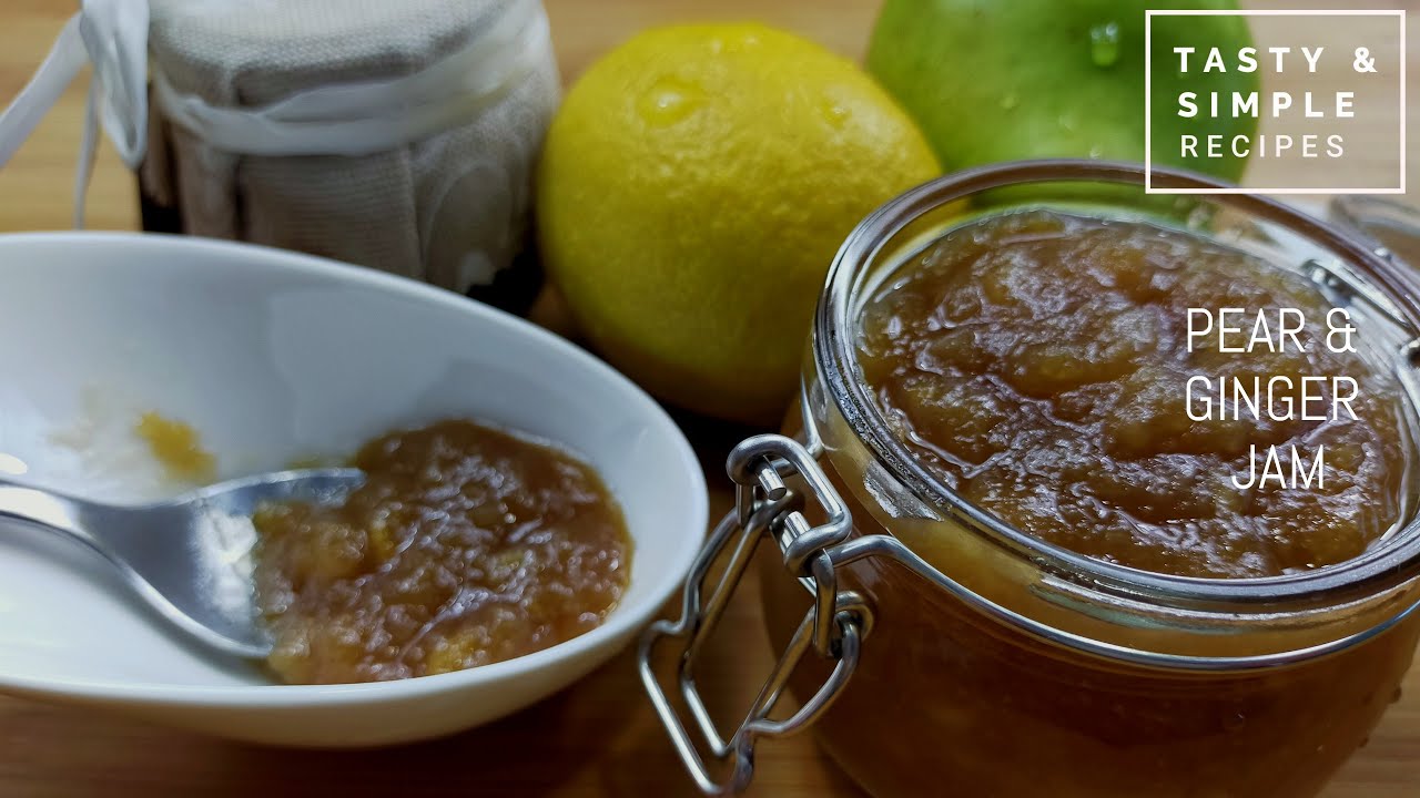 Yummy homemade Pear & Ginger Jam recipe, easy and fast to make!