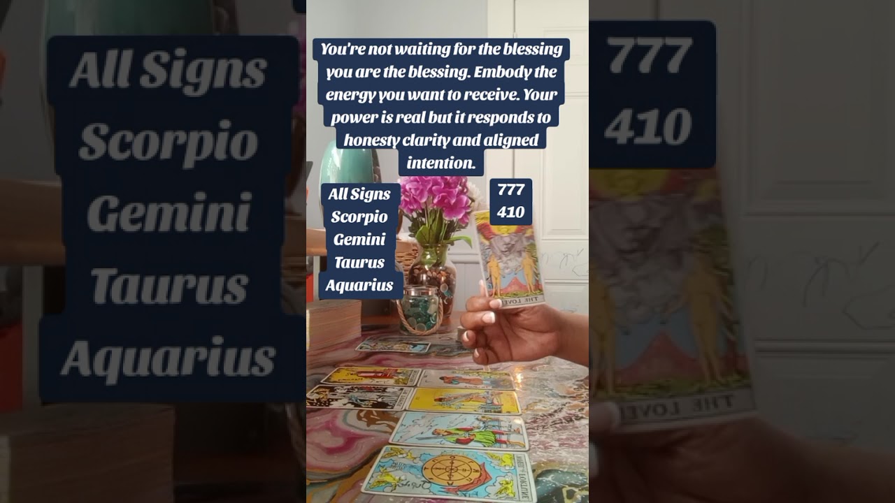 You're not waiting for the blessing you are the blessing Collective Message 