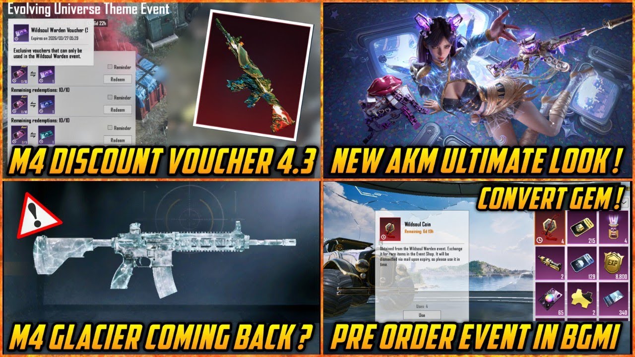 🔴 M416 Discount Voucher in BGMI | Next Ultimate Pre Order | M416 Glacier back Again in BGMI ?