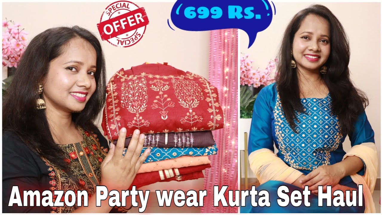 Amazon Kurta Set Haul | Amazon Party wear/ Wedding Special Kurta Set Haul & Review | Ranjana R