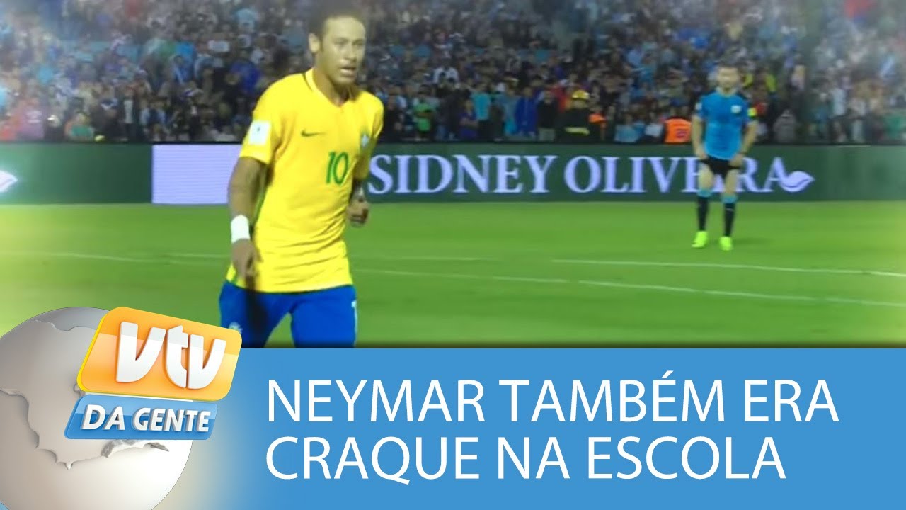 Reportagem especial mostra que Neymar era craque na escola