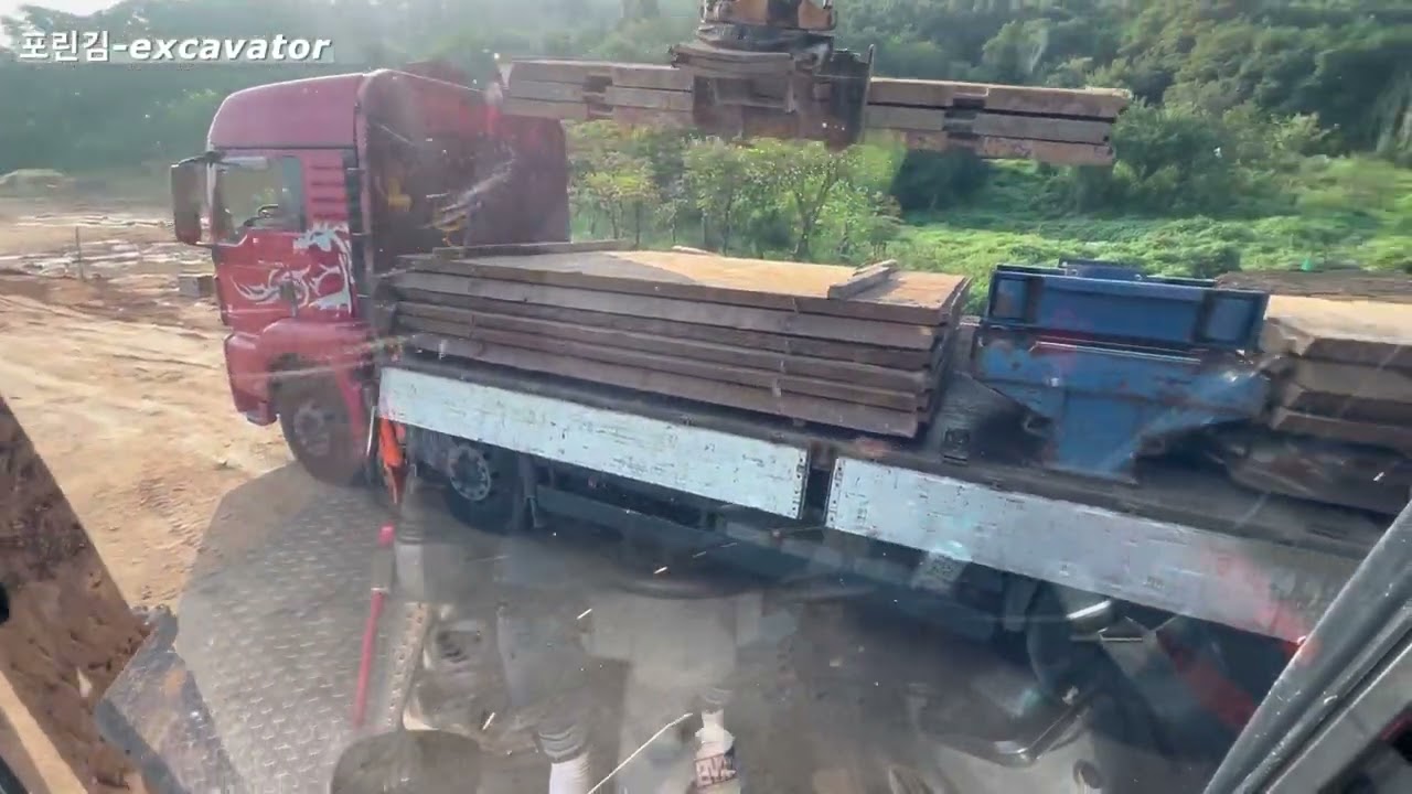 도로공사 ts판넬 작업 하차후 조립하는 작업!!