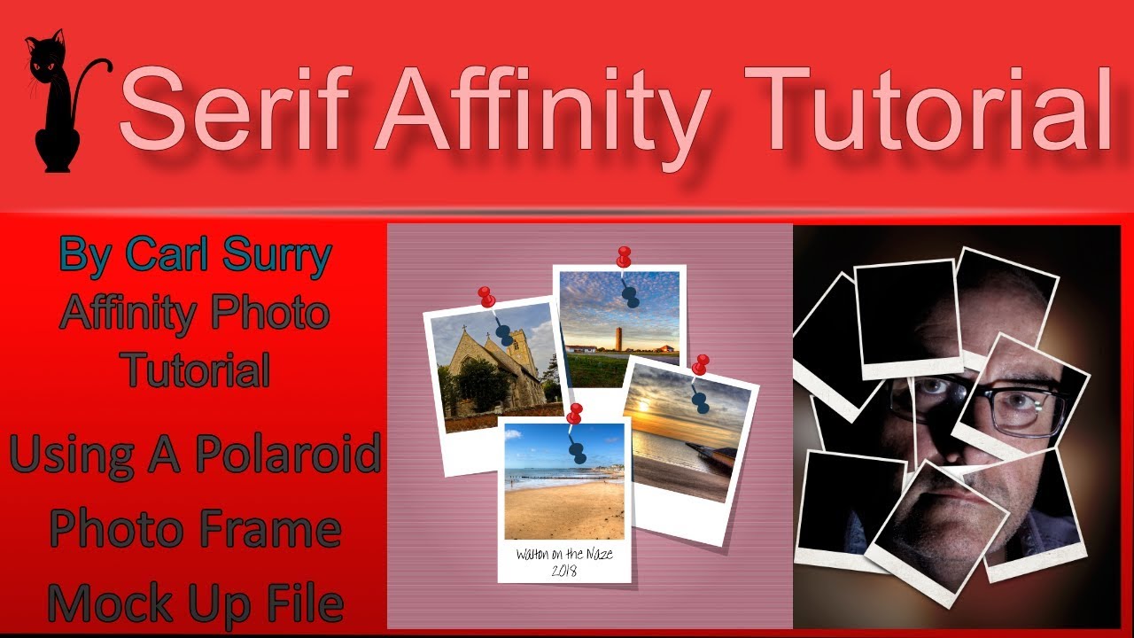 Affinity Photo - Using A Polaroid Photo Frame Mock Up File