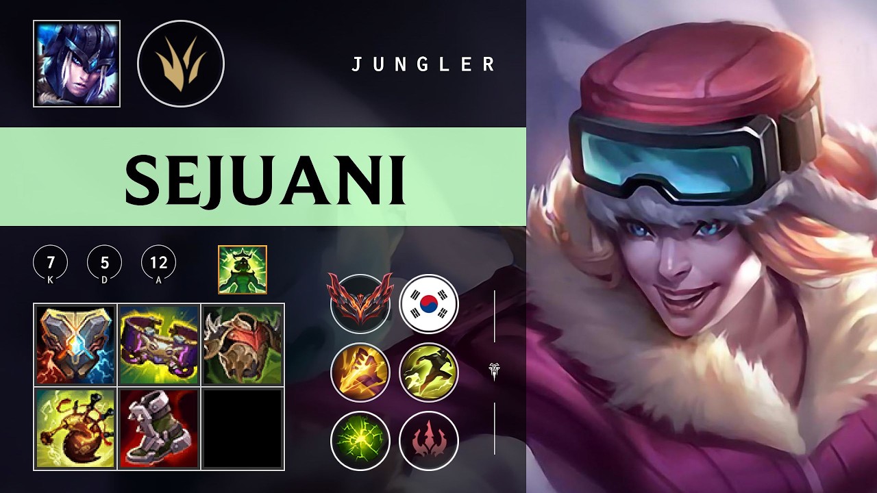 Sejuani Jungle vs Pantheon - KR Grandmaster Patch 26.06