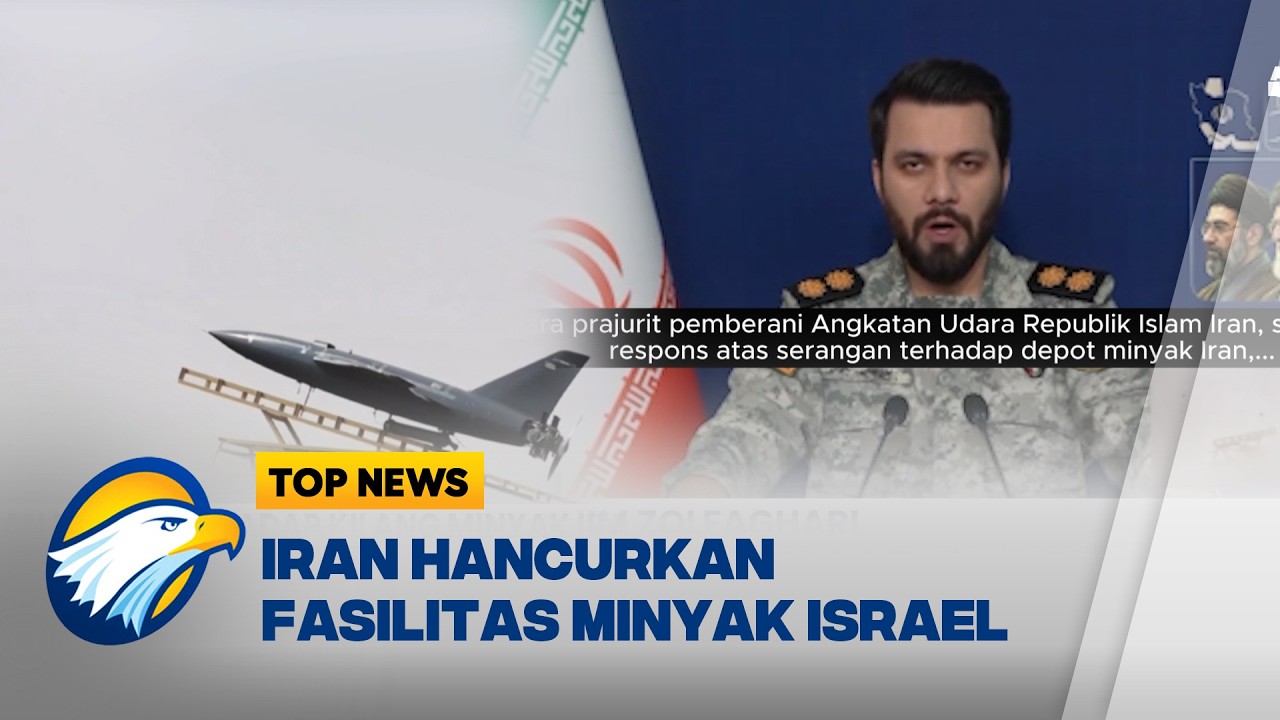 Serangan Balasan Iran Hancurkan Kilang Minyak Israel - [TOP NEWS]