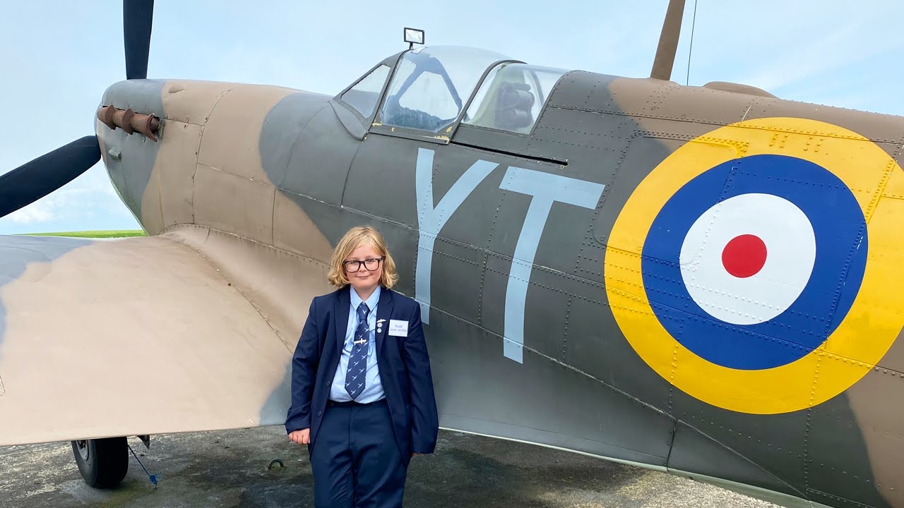 Spitfire fan Young Ambassador Jacob talks about The Battle of Britain Memorial at Capel in Kent