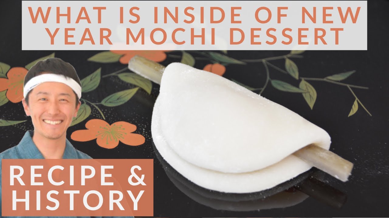How to make New Year Japanese mochi sweets, Hanabira-mochi and the history