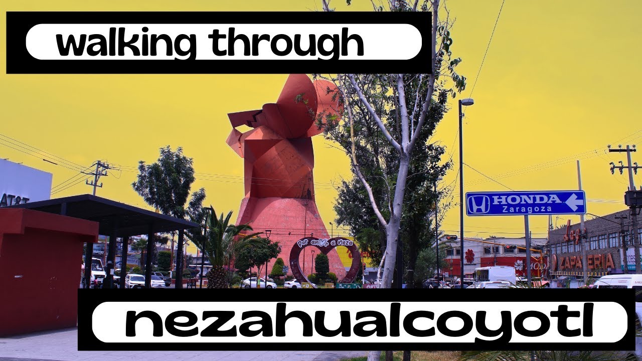 Walking through Nezahualcoyotl, Mexico