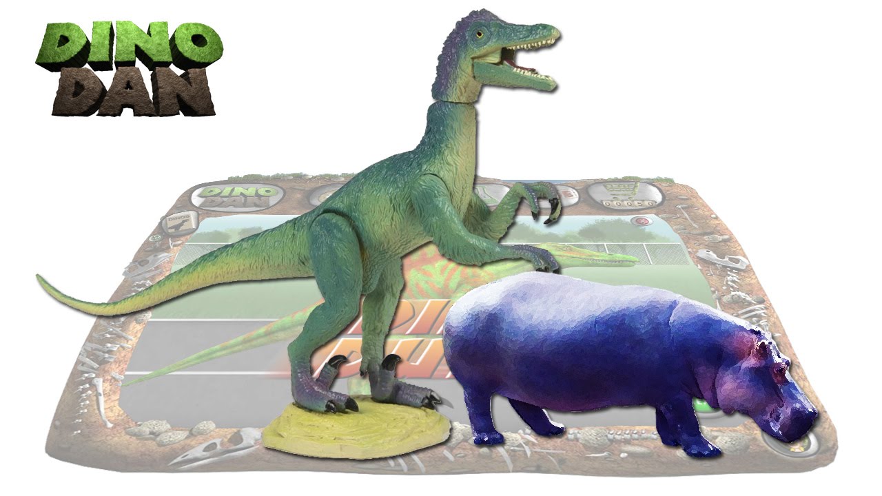 DINO DAN : DINO DUELS #50 - Velociraptor VS Hippo