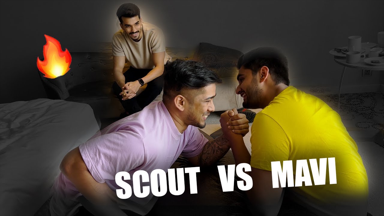 SCOUT VS MAVI ARM WRESTLING | BACK IN S8UL GAMING HOUSE #VLOG