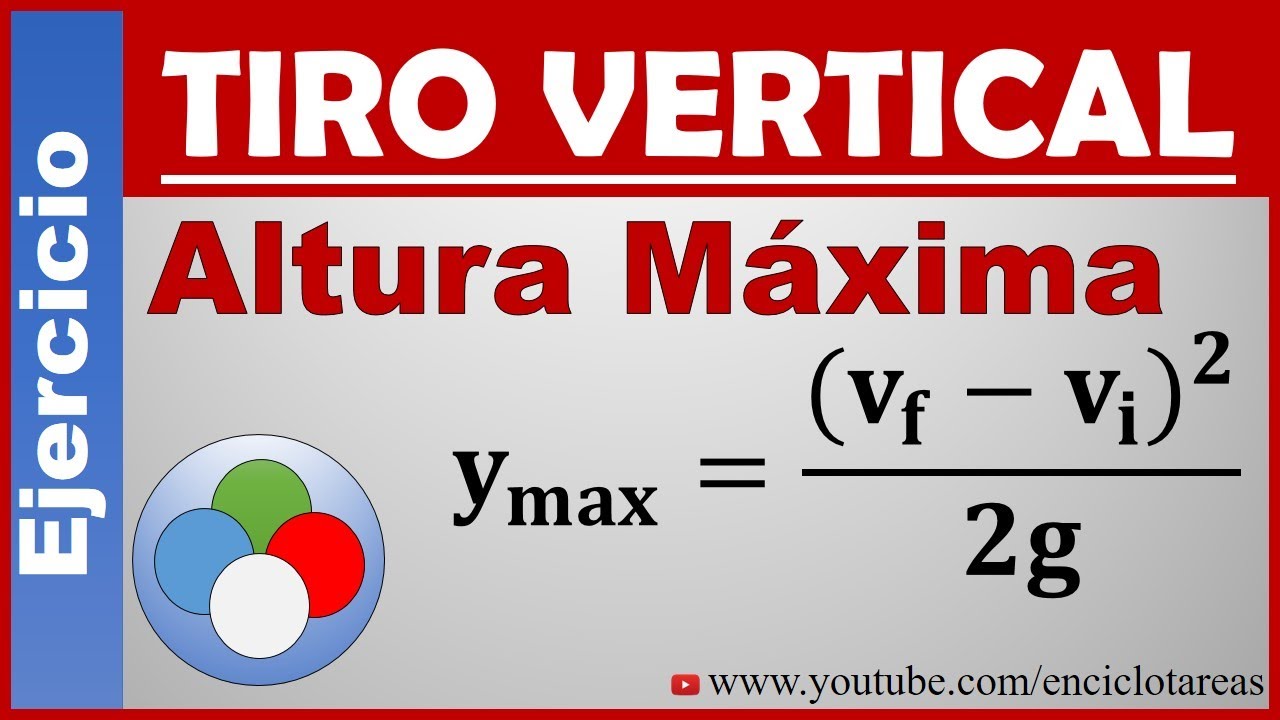 TIRO VERTICAL DE LOS CUERPOS -  Determine la Altura Máxima