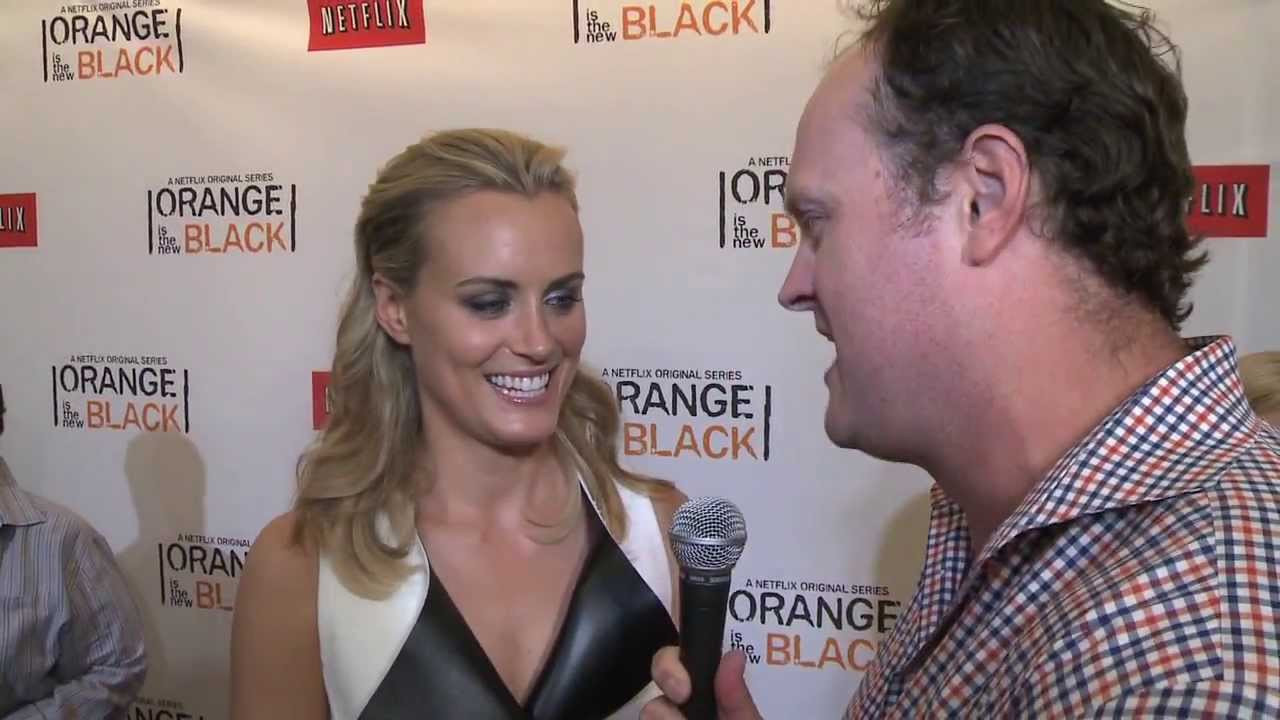 Taylor Schilling talks being locked up at the Orange is the New Black red carpet with Brad Blanks
