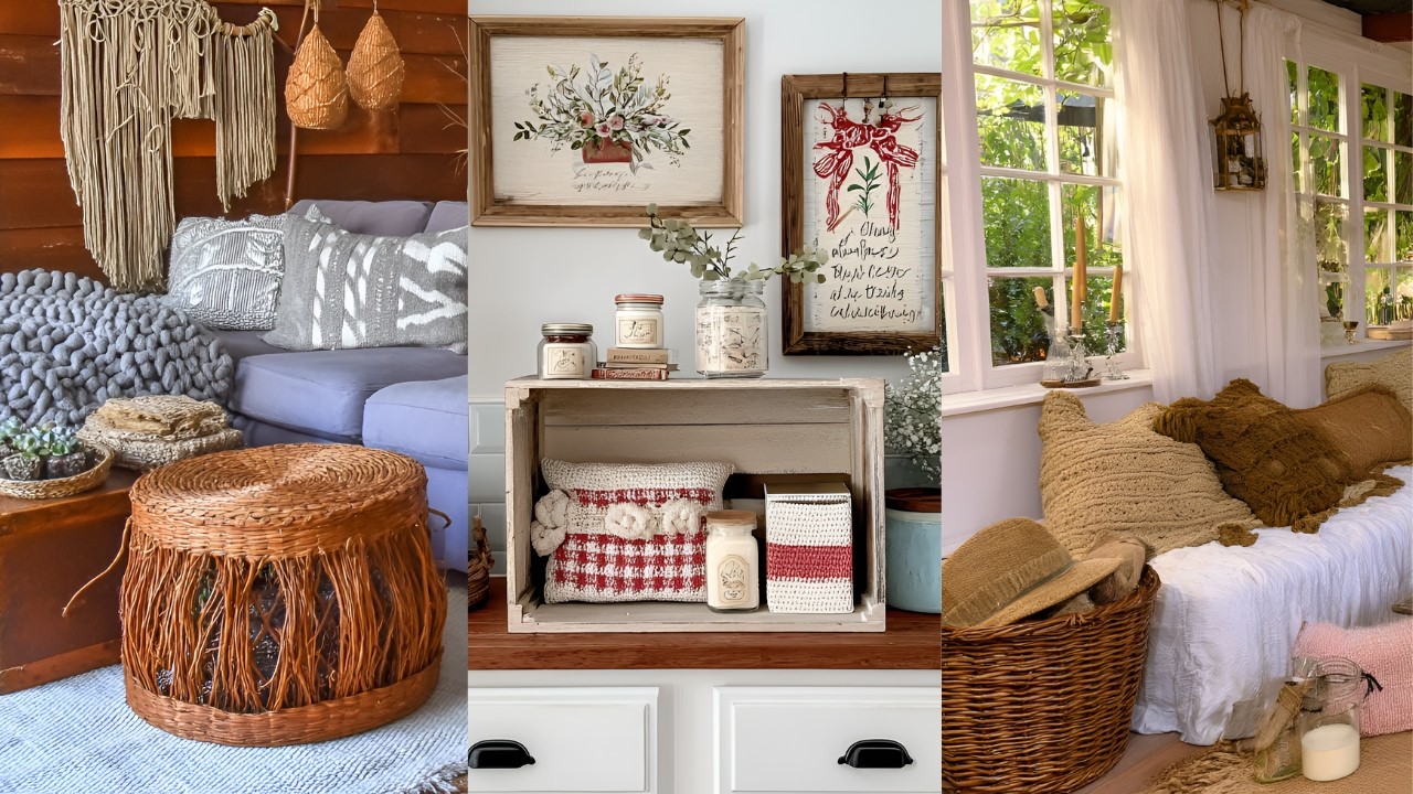 Boho Farmhouse Fusion | Vintage Decor Ideas for Rustic Elegance