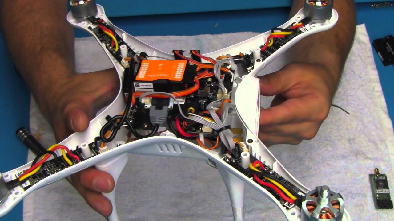 DJI Phantom 2 - How to install OSD and Fatshark FPV