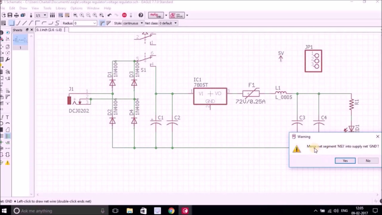 Schematic Design with Eagle PCB Design Tool