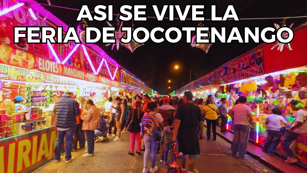 As&iacute; se Vive La Feria de Jocotenango de Noche en Guatemala