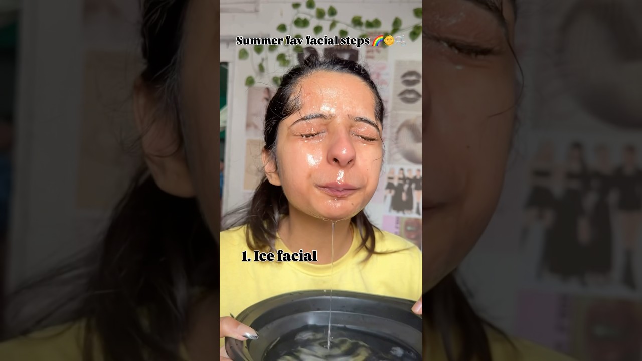 Summer fav facial steps 🫧 #shortvideo #skincare #viral #shortsviral #short #youtubeshorts #facial
