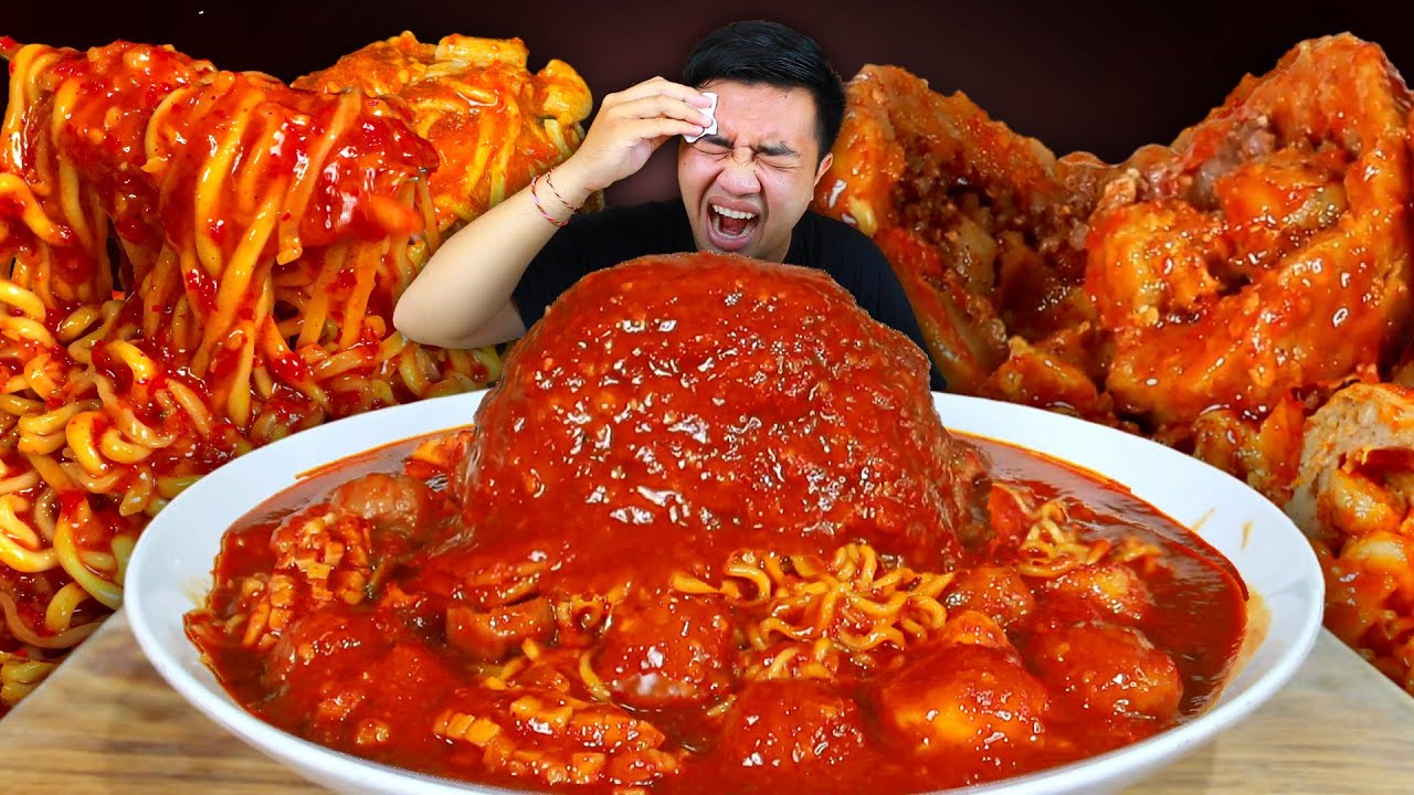 MUKBANG SEBLAK BAKSO LAVA JUMBO BERANAK CABE KUAH HOT JELETET PEDAS