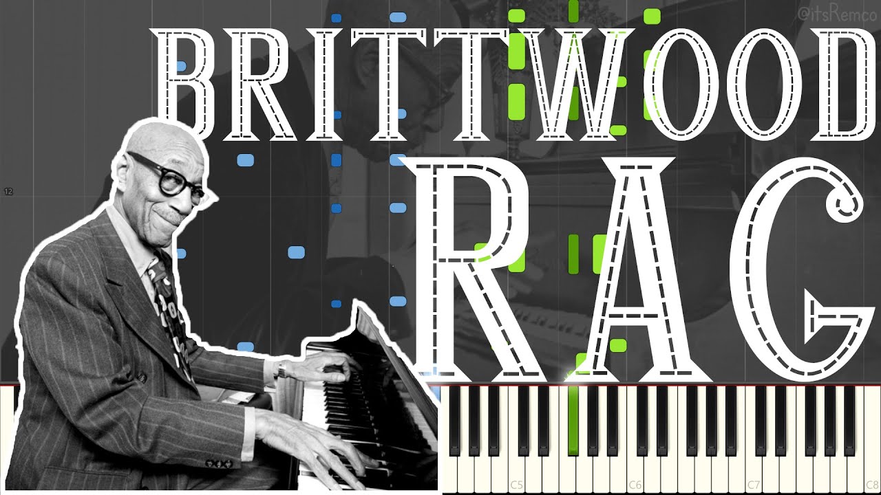 Eubie Blake - Brittwood Rag 1981 (Ragtime Piano Synthesia) [Transcribed by 