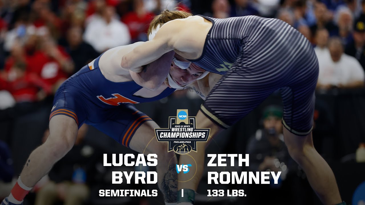 Lucas Byrd vs Zeth Romney: 2025 NCAA wrestling semifinal (133 pounds)