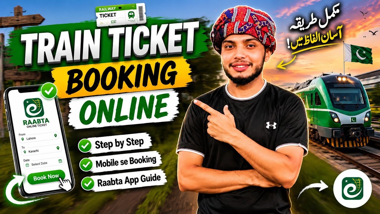 How to Book Train Tickets Online in Pakistan 2026 | Pakistan Railway Train Ticket Booking Online