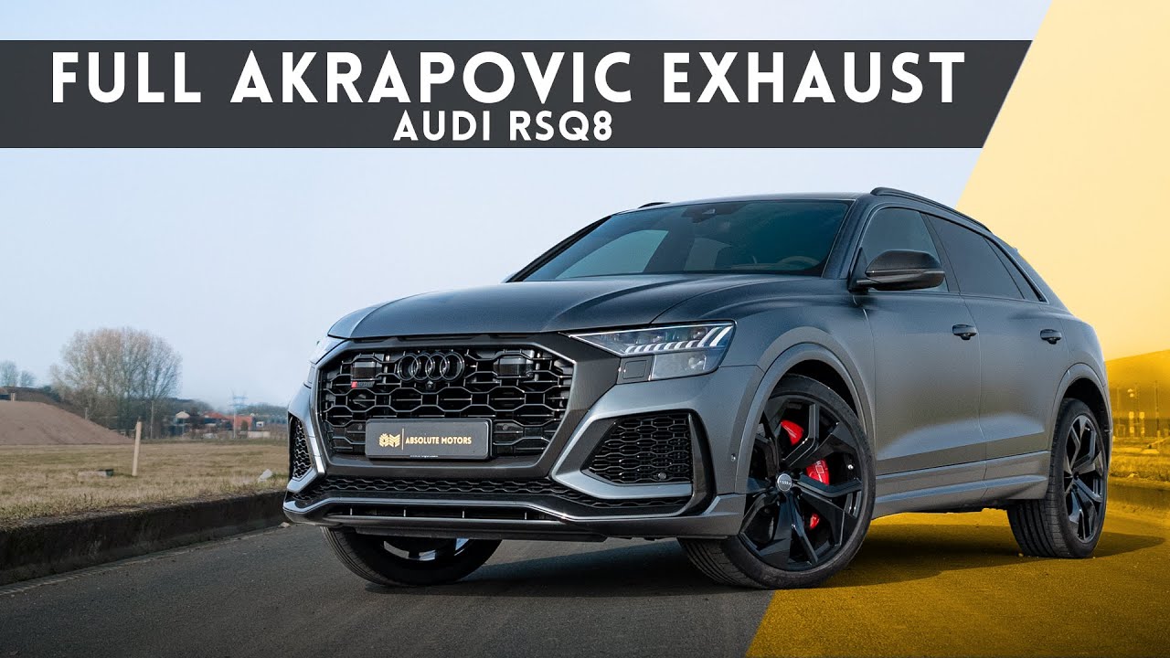 AUDI RSQ8 met AKRAPOVIC EVOLUTION Uitlaat Systeem en Xpel Stealth!