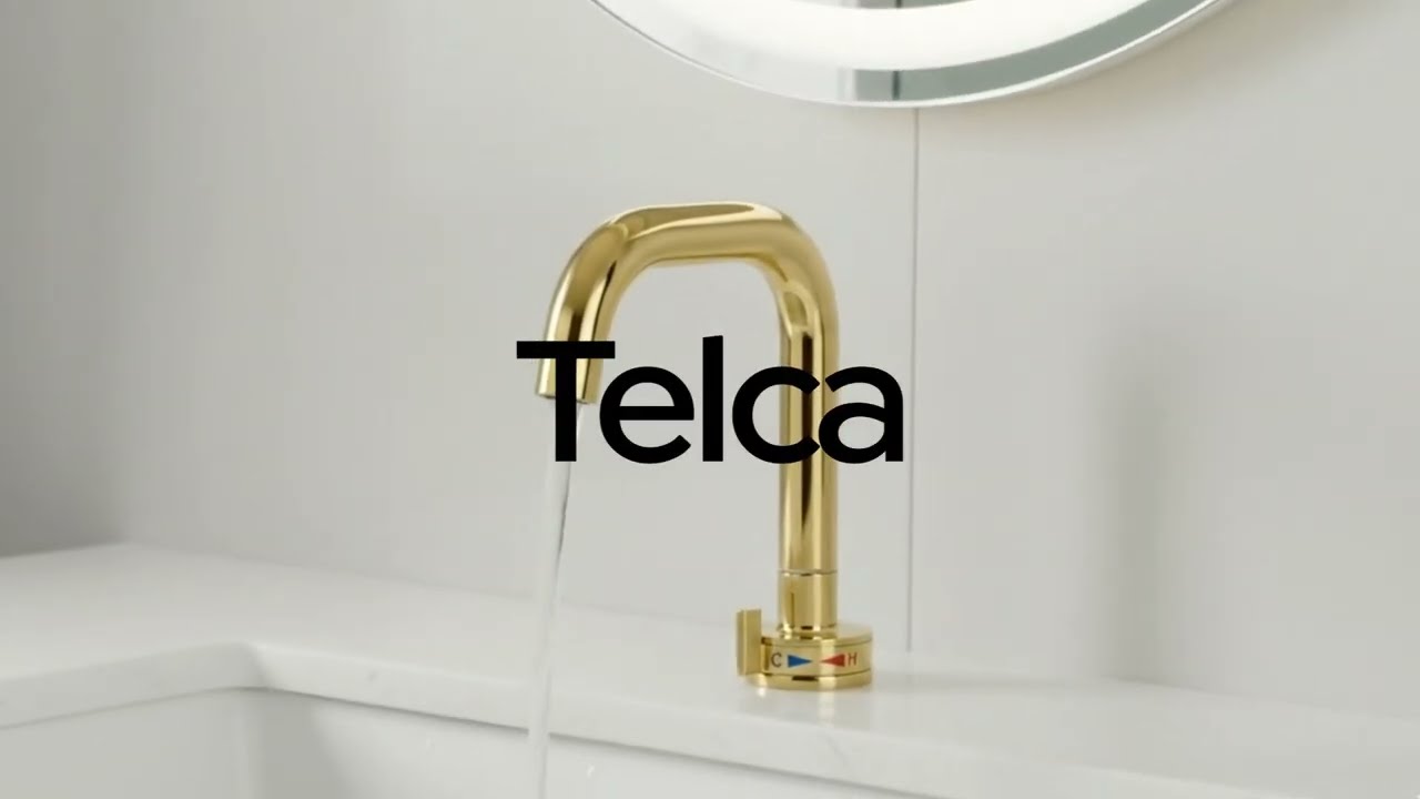 YL2304D Torneira para Lavatório Monocomando Bica Baixa Dourada Telca