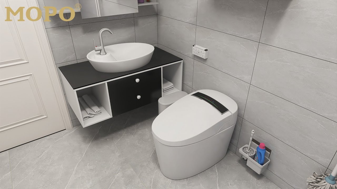 China Modern Bathroom Intelligent Electrical Toilets Product Function Display-MOPO Smart Toilets