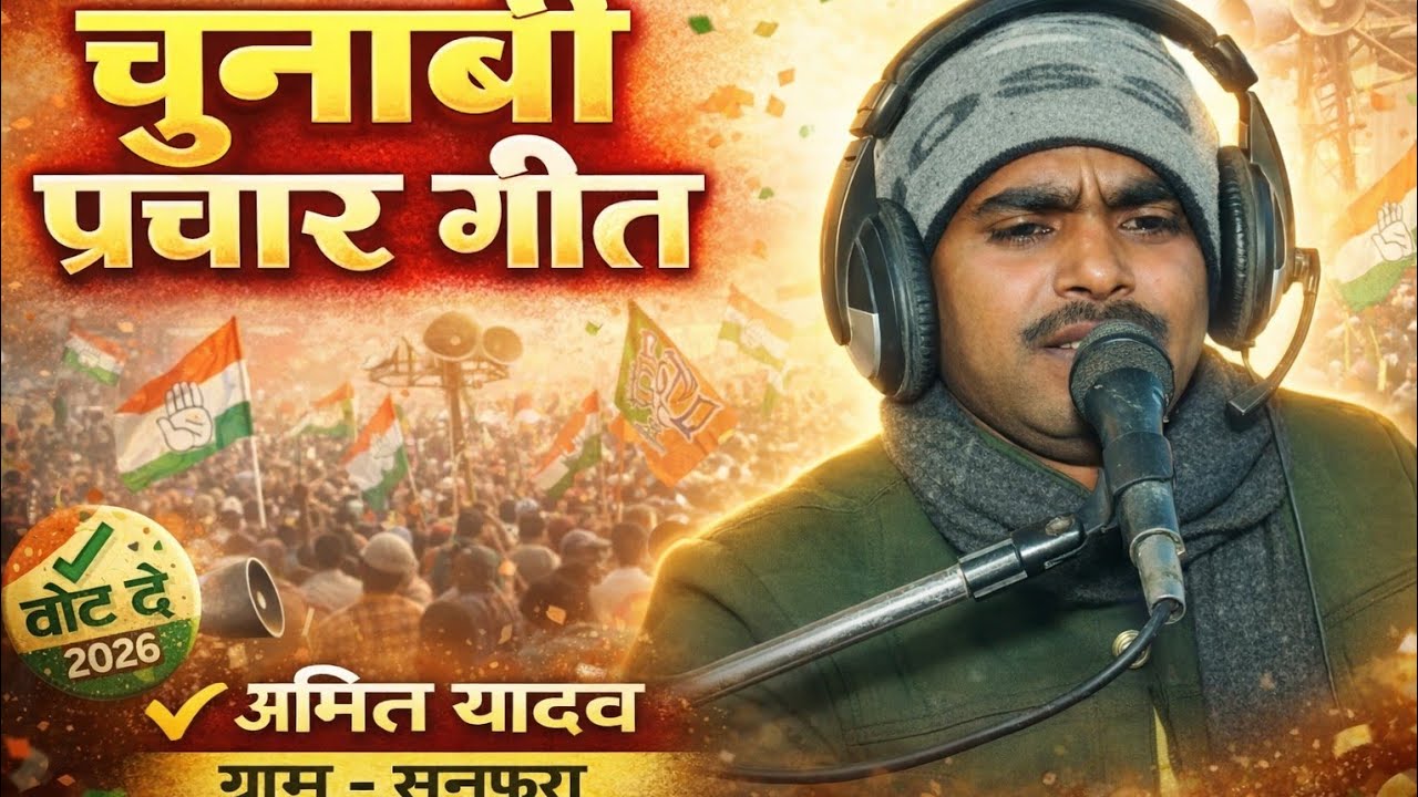 चुनावी प्रचार संग्रह!!अमित यादव जी समाज सेवी !!स्वर संजेश शास्त्री जी ।।आजाद स्टूडियो हरदोई ।