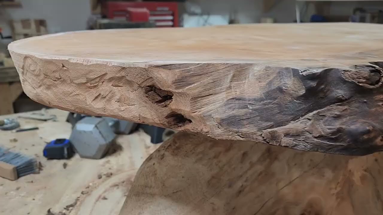 table diy how to build live edge stump coffee table