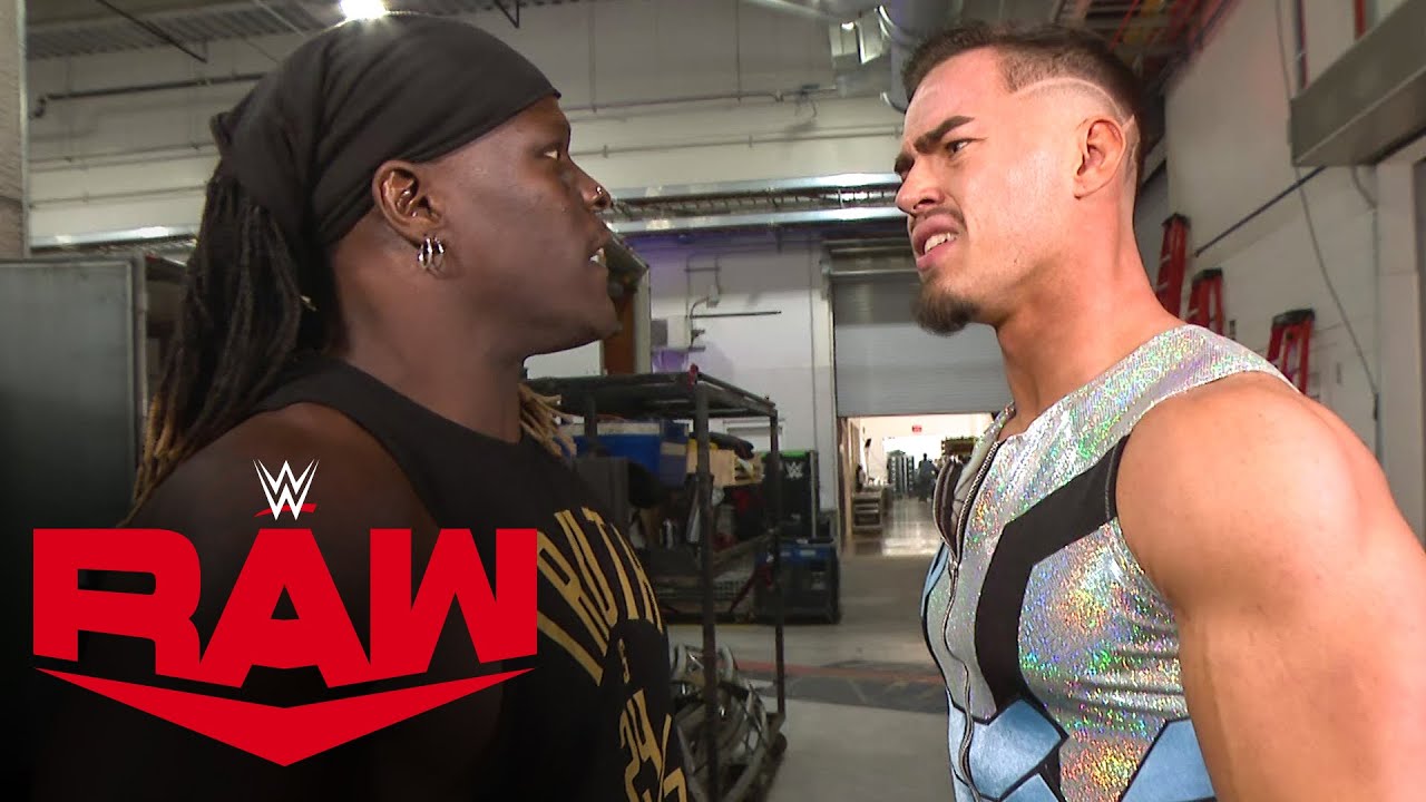 R-Truth crashes Austin Theory’s interview in pursuit of the 24/7 Title: Raw, Oct. 18, 2021