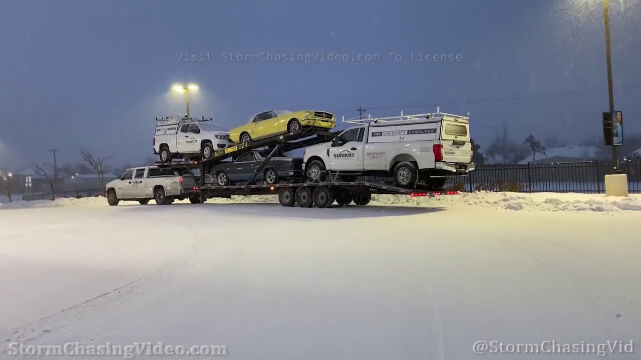 Second Winter Storm In A Week Hits Oklahoma City, OK - 2/16/2021