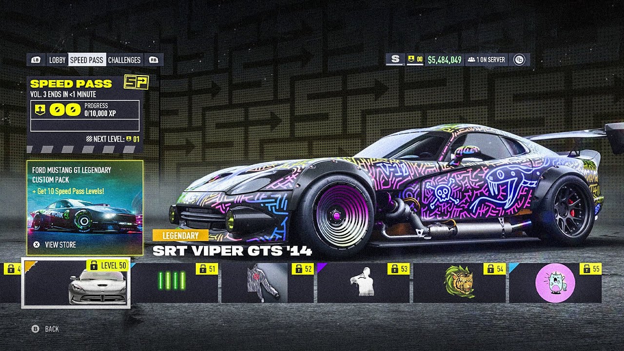 NFS Unbound - Speed Pass Vol.3 (All Rewards)