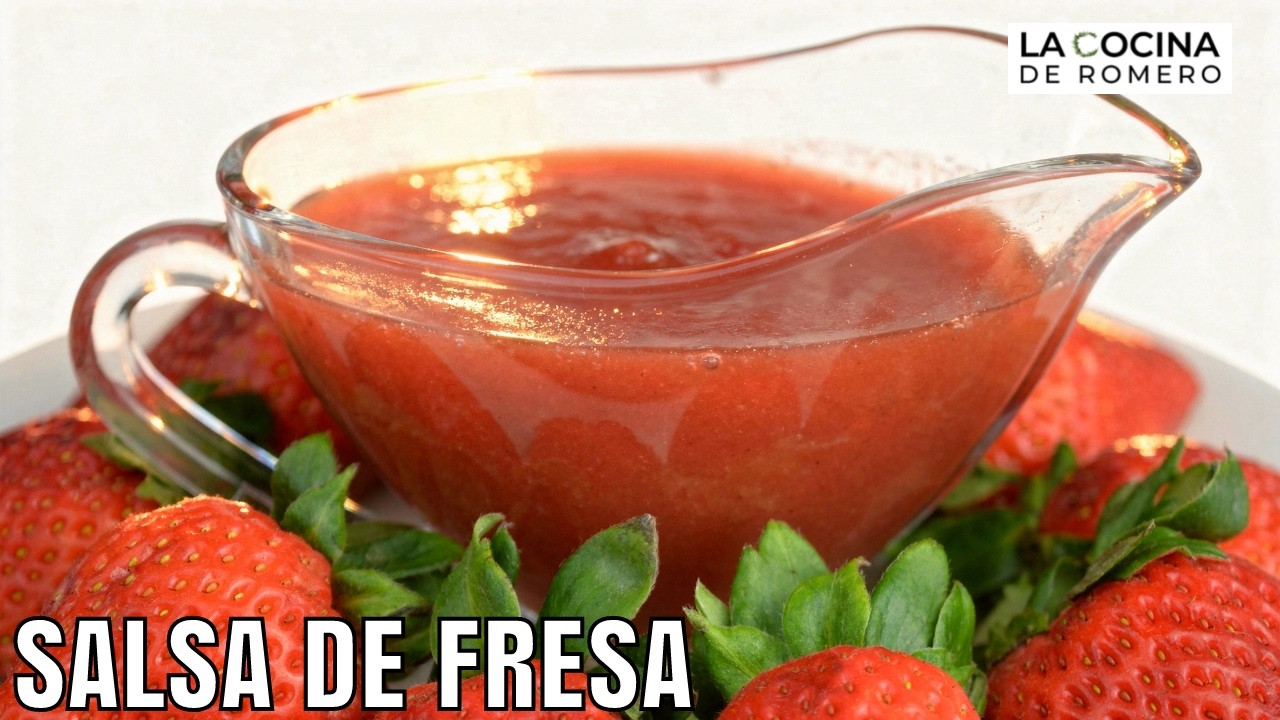 Salsa de fresa casera para postres (coulis) 🍓🍓