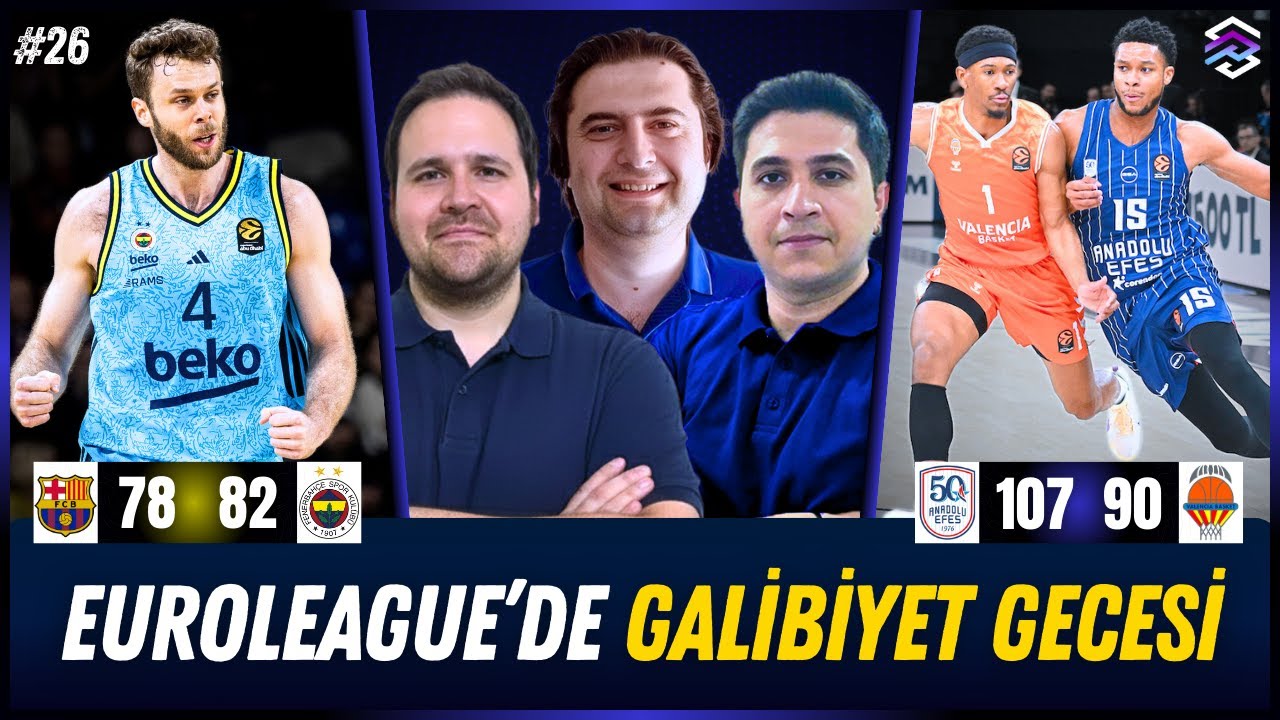 GALİBİYET GECESİ! | Barcelona - Fenerbahçe Beko | Anadolu Efes - Valencia | EuroLeague Maç Sonu