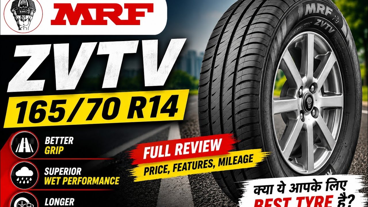 mrf zvtv 165/70 r14 review || Mrf Zvtv tyre || Mrf ZVTV tubeless Tyre Unboxing || Tyre change in car