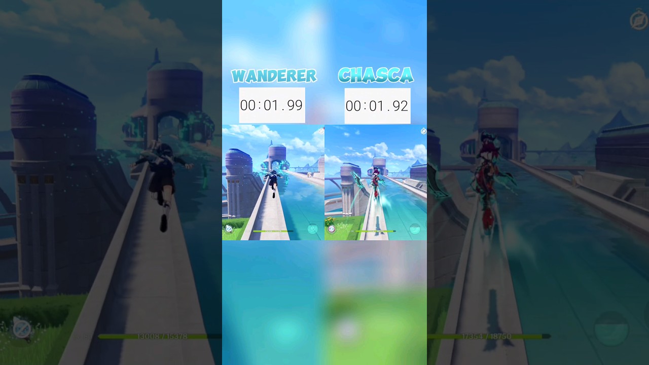 wanderer vs chasca which one is the fastest genshin impact