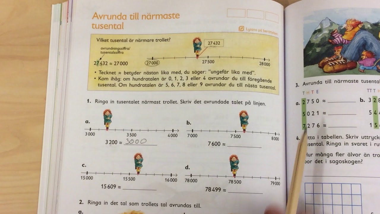 Avrunda till närmaste tusental.