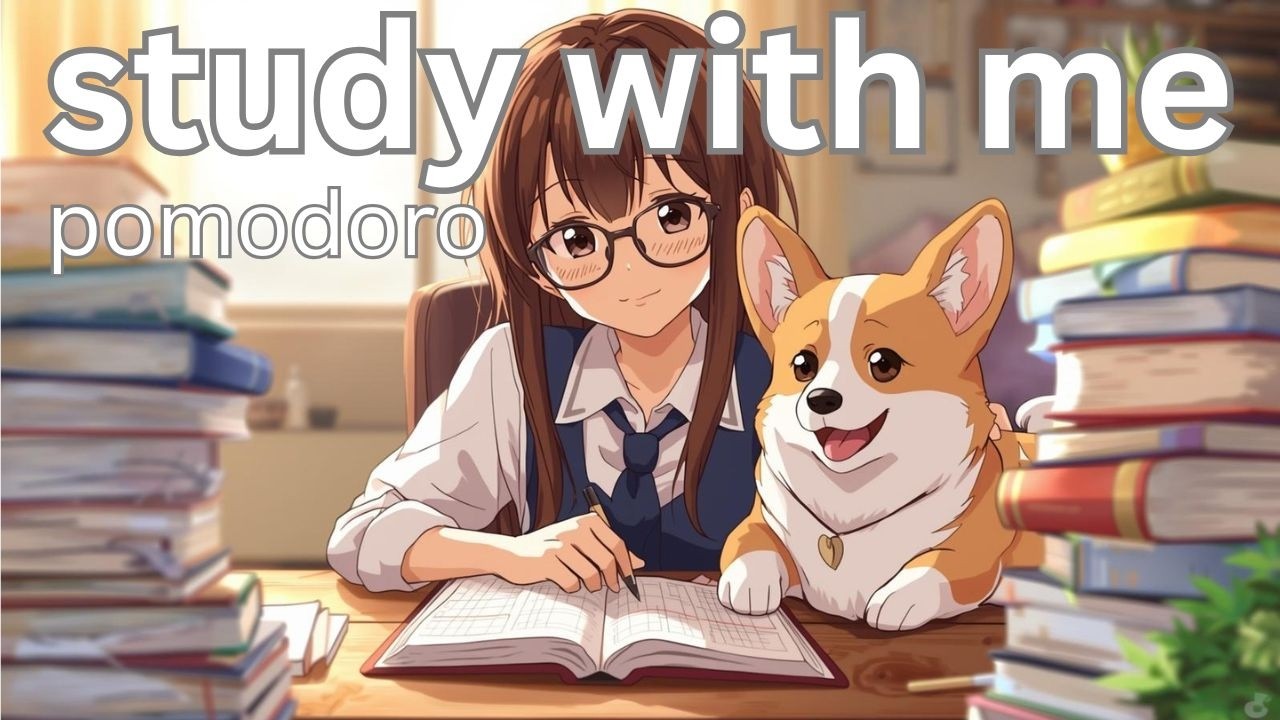 📚 POMODORO Med Student Study with Me | Music to Help You Focus 🎧 🧠 Unlock All of the Corgis!! 🐕