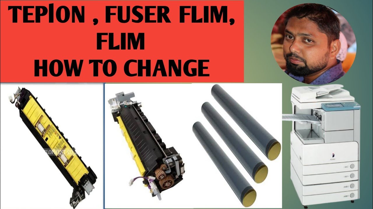 Teplon | FUSER FLIM change | How to change |CANON IR 2870 | 2230 | 3245 | 3030 | 3570 |copier zone