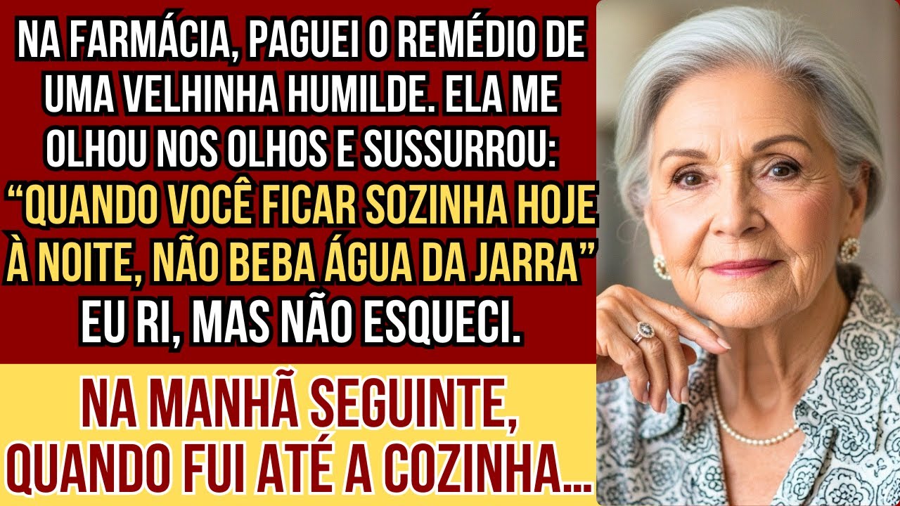 Uma velhinha que ajudei na farmácia me deu um aviso estranho, no dia seguinte entendi o porquê...