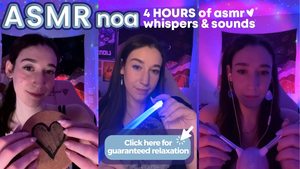 4 HOURS of Soothing Sounds & Triggers to Relax You | ASMR for anxiety relief 💕| live #218