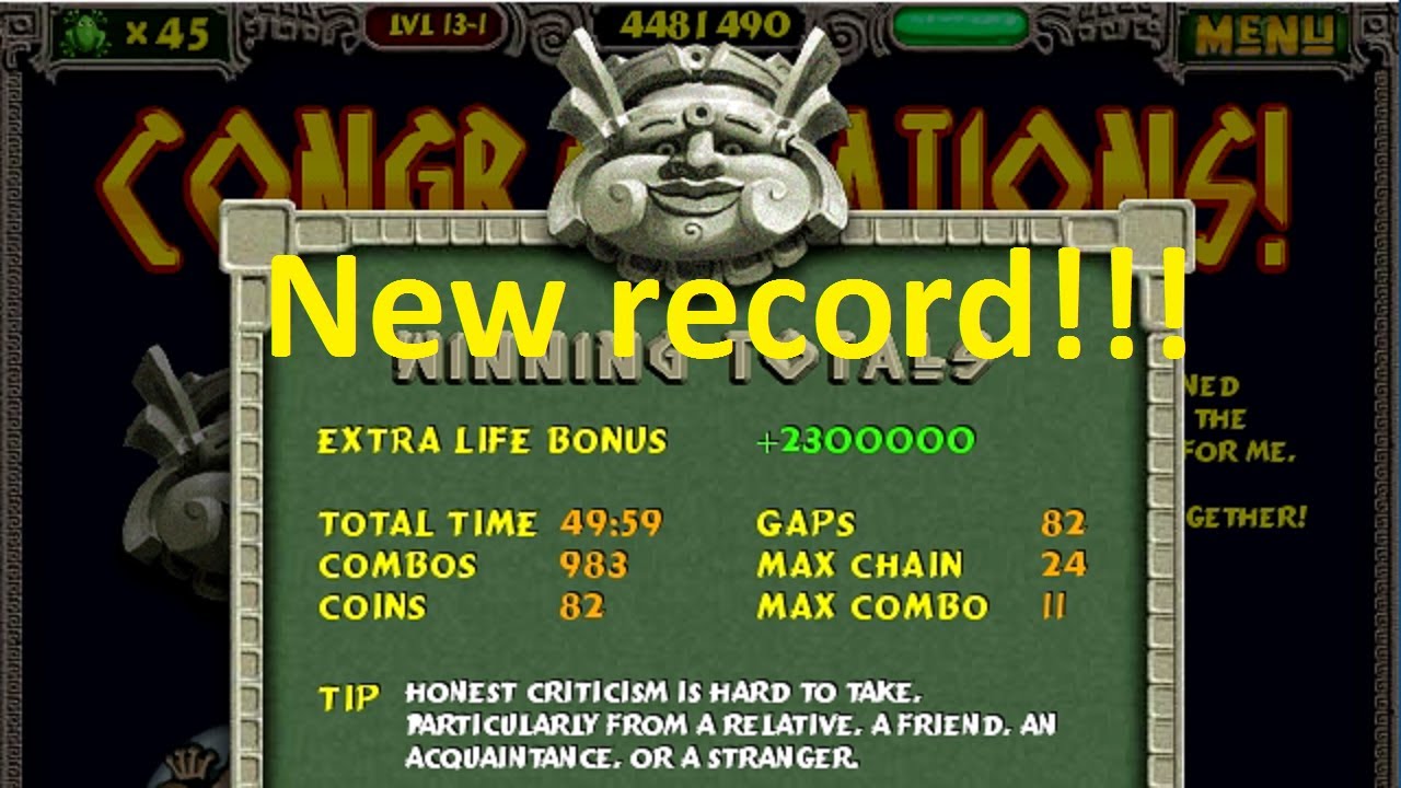 [Longplay] I've broken all score records in ​​Adventure mode of Zuma Deluxe during the past 2 years