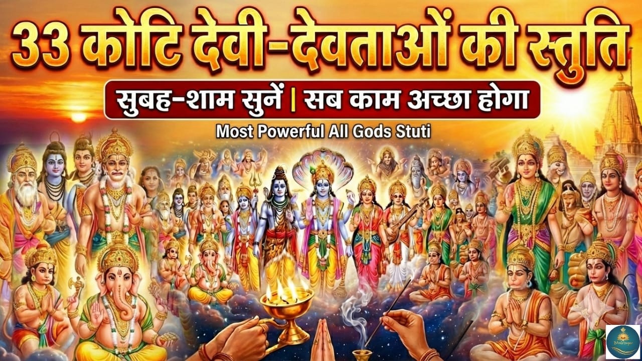 सुबह-सुबह सुनें 33 कोटि देवी-देवताओं की शक्तिशाली स्तुति 🌞 - Most Powerful All Gods Stuti