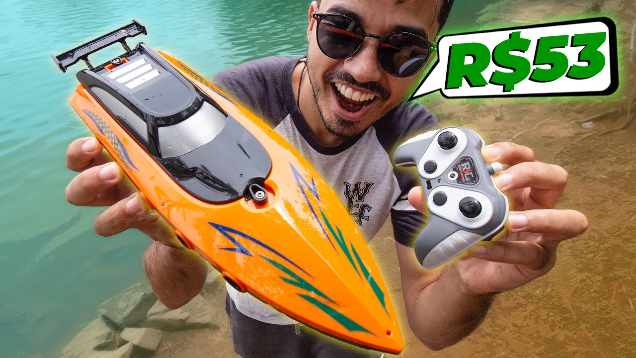 COMPREI no AliExpress! Lancha de Controle Remoto BARATA - Vale a Pena?