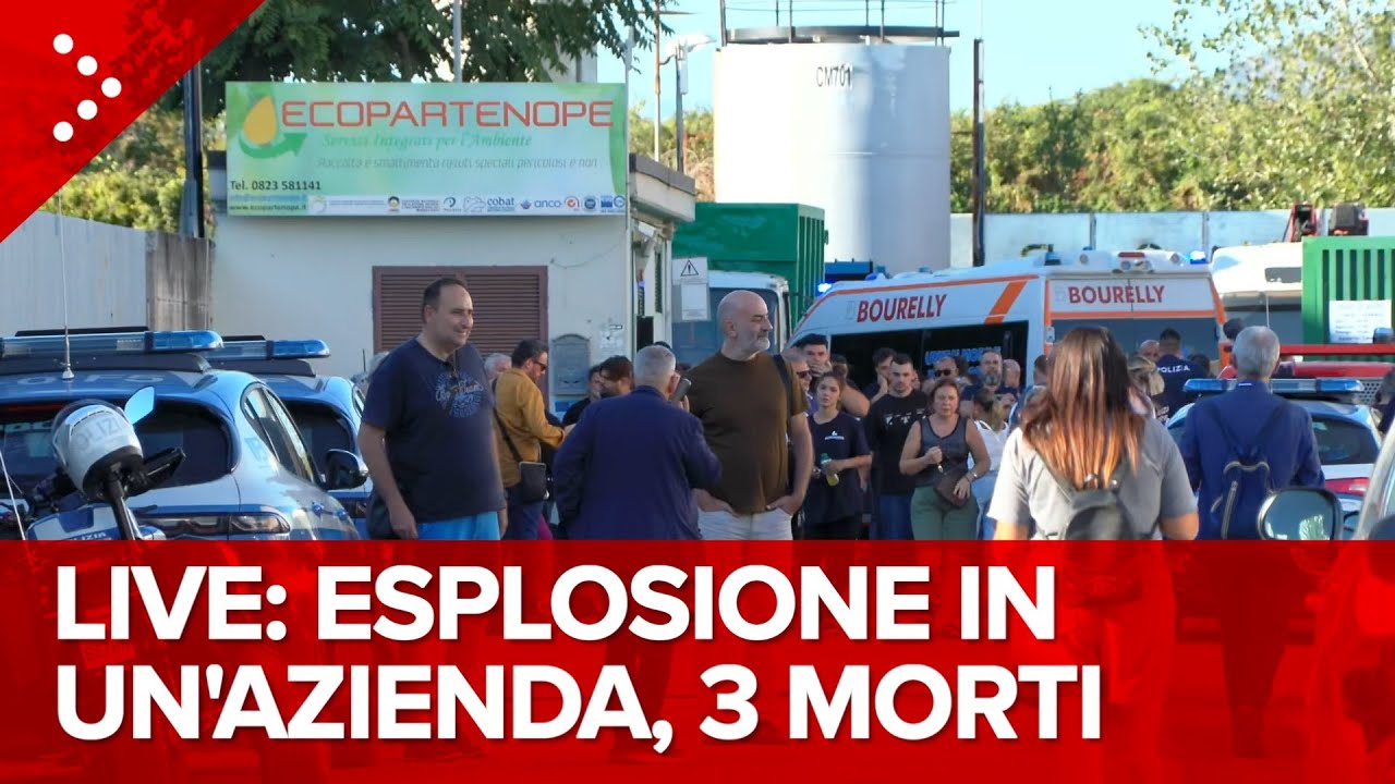 LIVE Esplosione in un'azienda a Marcianise (Caserta), 3 morti. In azione i soccorsi: diretta video