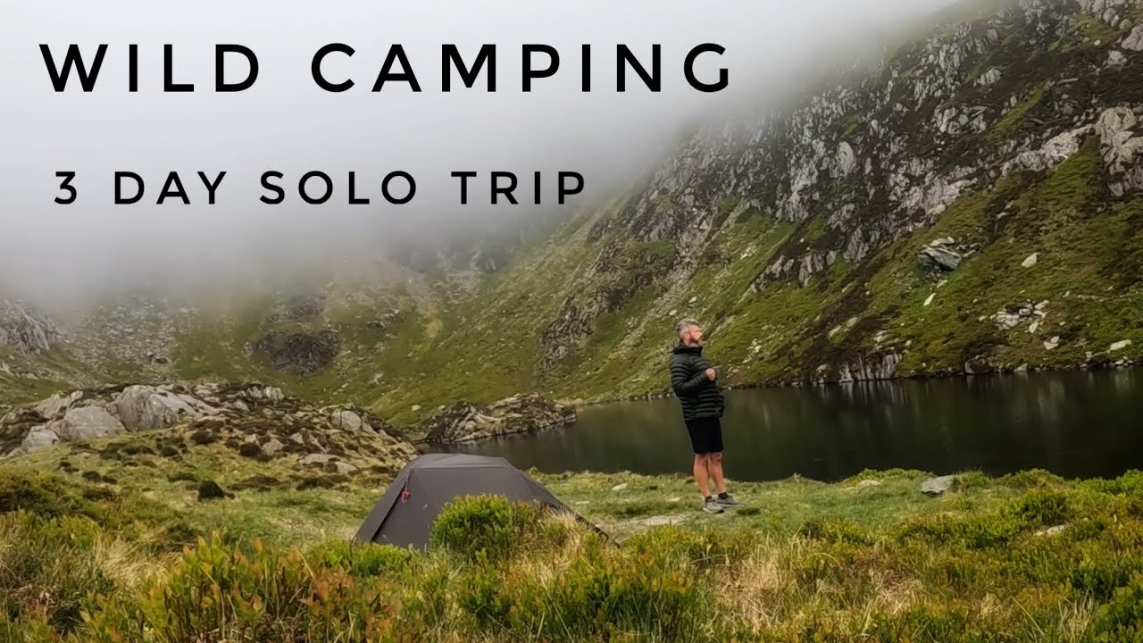 3 NIGHTS SOLO WILD CAMPING IN THE MOUNTAINS - HIKING AND CAMPING IN SNOWDONIA, WALES