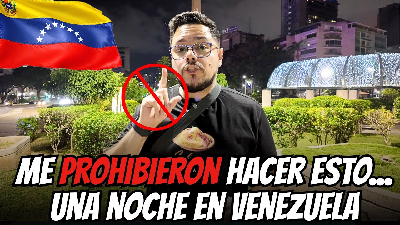 Caminé por CARACAS de NOCHE y me PROHIBIERON hacer ESTO... 😡🇻🇪