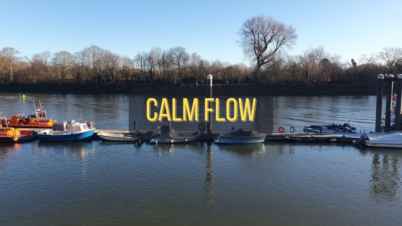 TAKE A SECOND • London Thames Lofi Calm River Views • Chill Beats for Study & Focus