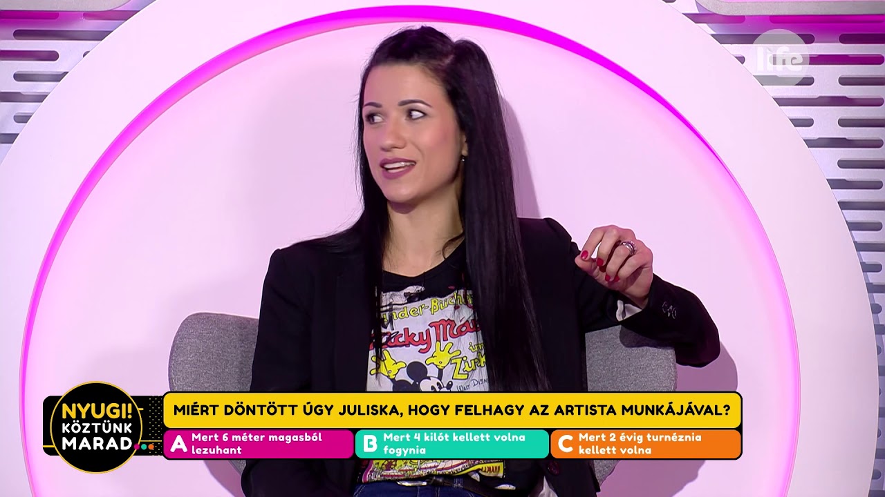 Sánta Juliska artistaként hat méter magasból zuhant le